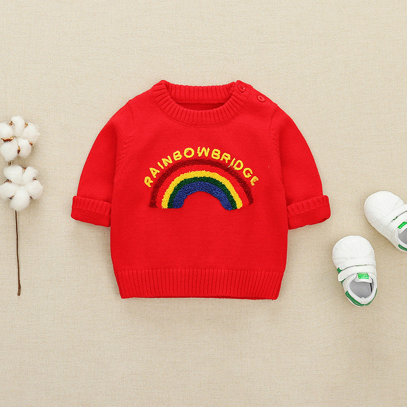 Knitted Rainbow Jumper