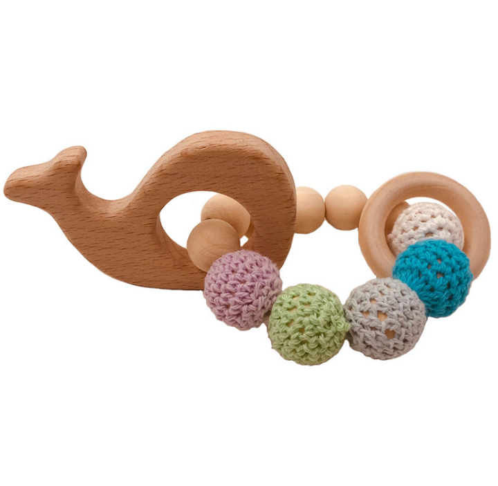 Crochet Bead Teething Ring