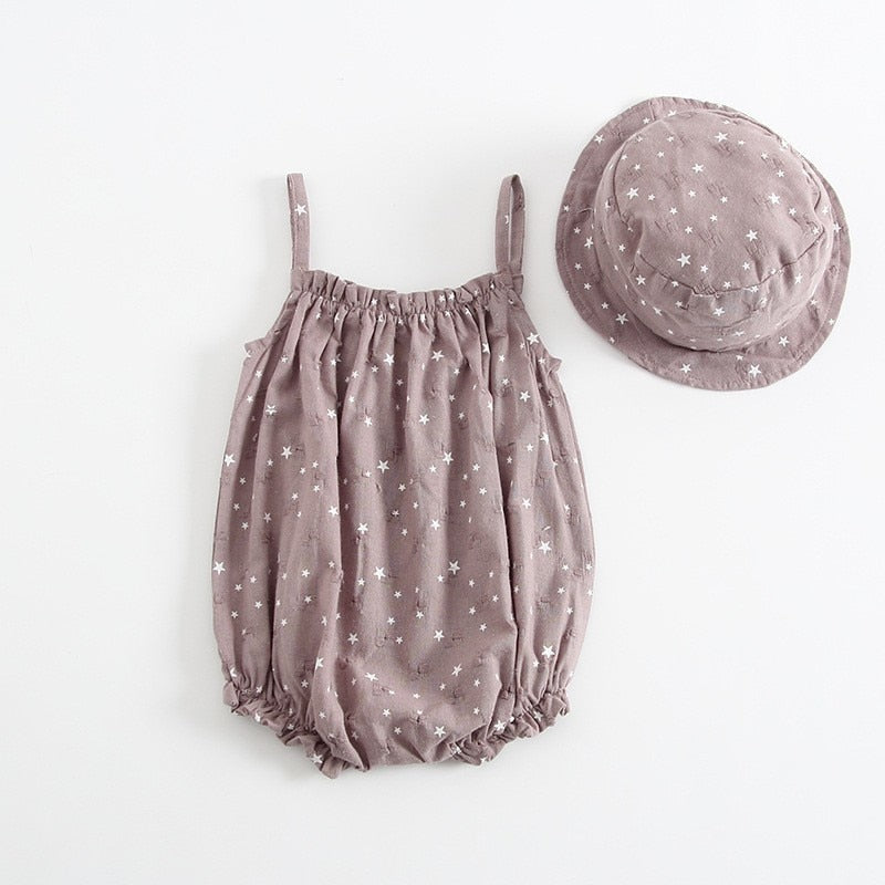 Baby Summer Outfit & Cap Set