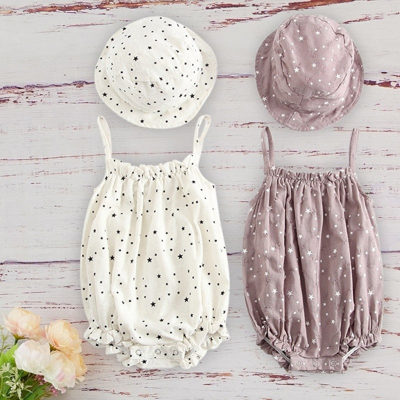 Baby Summer Outfit & Cap Set