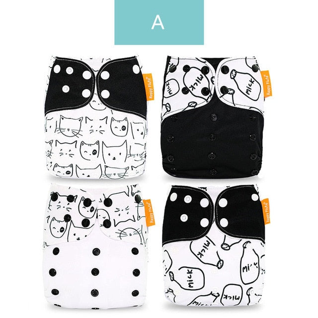 Cloth Reusable Nappies x4