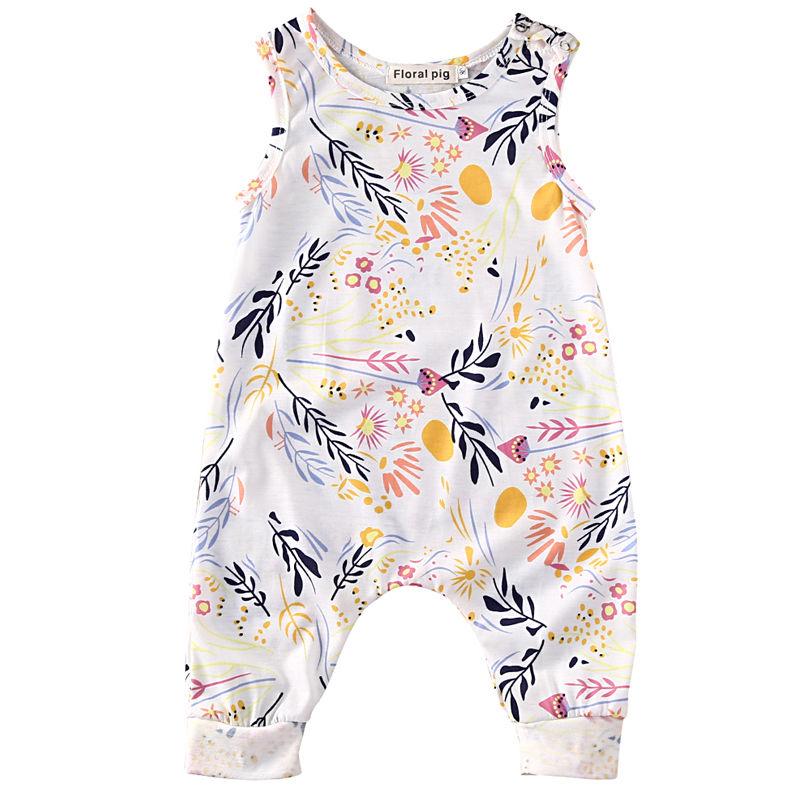 Girls Floral Jumpsuit