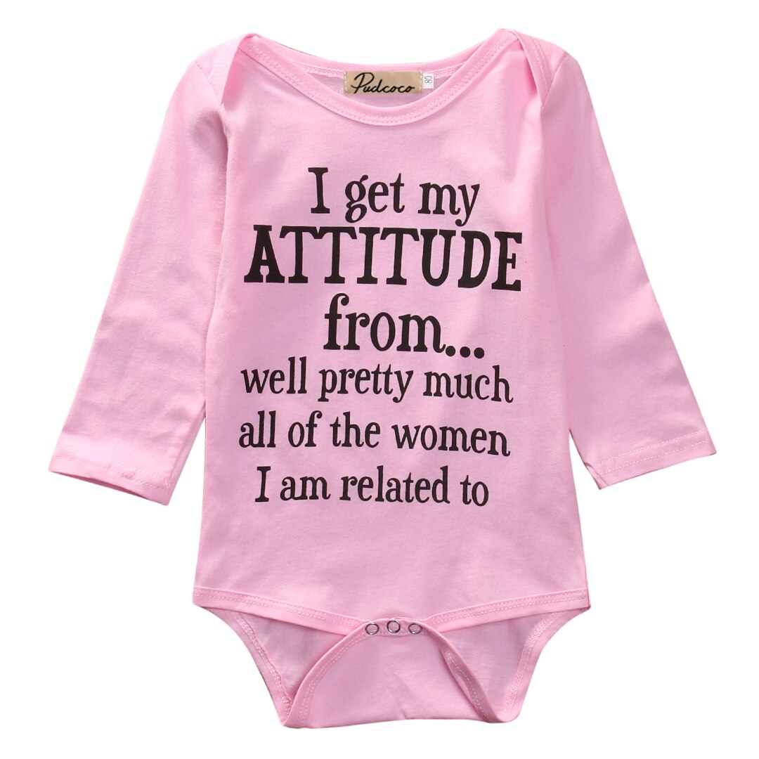 Girls Attitude Baby Grow